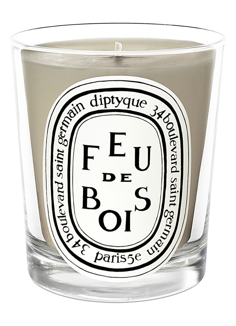 DIPTYQUE - Feu de Bois mini geurkaars - Lichtbruin