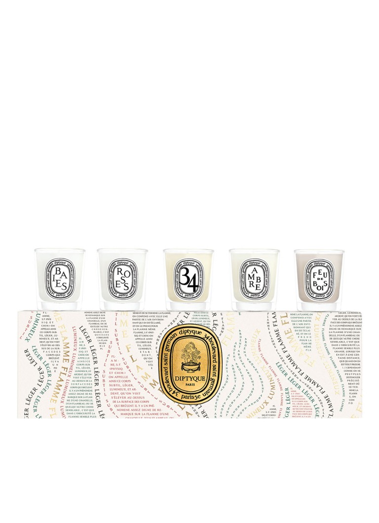 DIPTYQUE Mini Scented Candles Set of 5 Limited Edition mini geurkaars set • de Bijenkorf