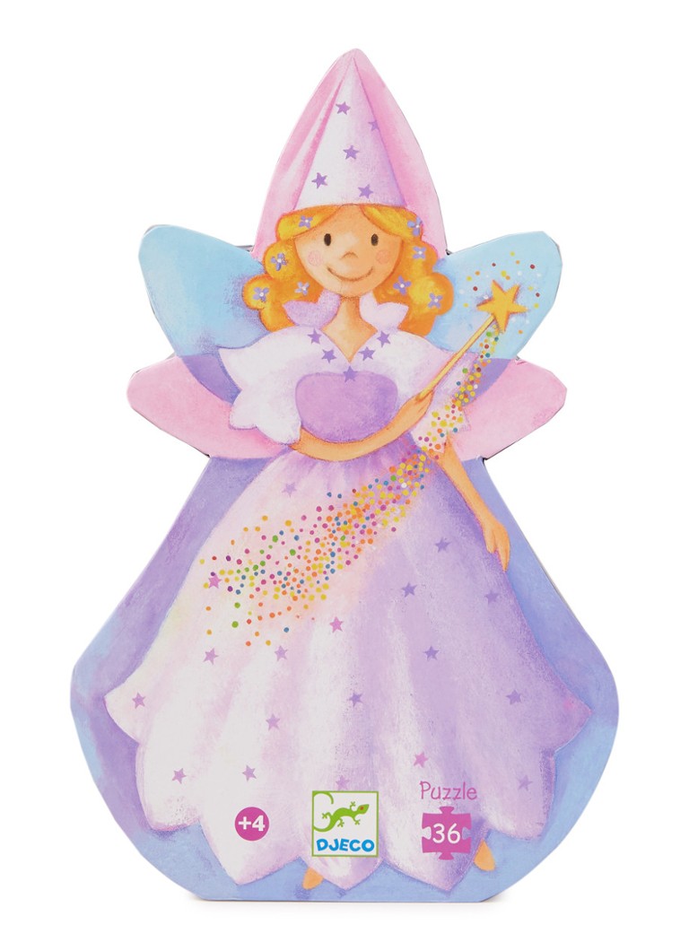 Djeco De Fee En De Eenhoorn Legpuzzel 36 Stukjes Lila De Bijenkorf