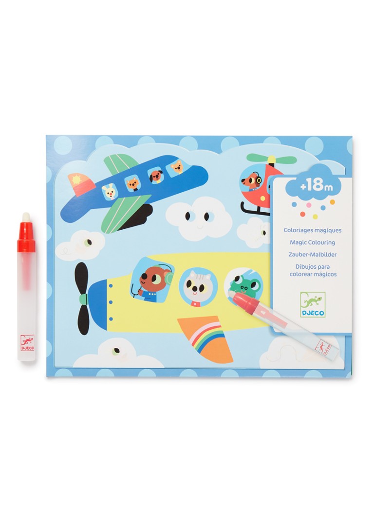 Djeco - Magic Colouring Hidden in the Sky knutselboek - Blauw