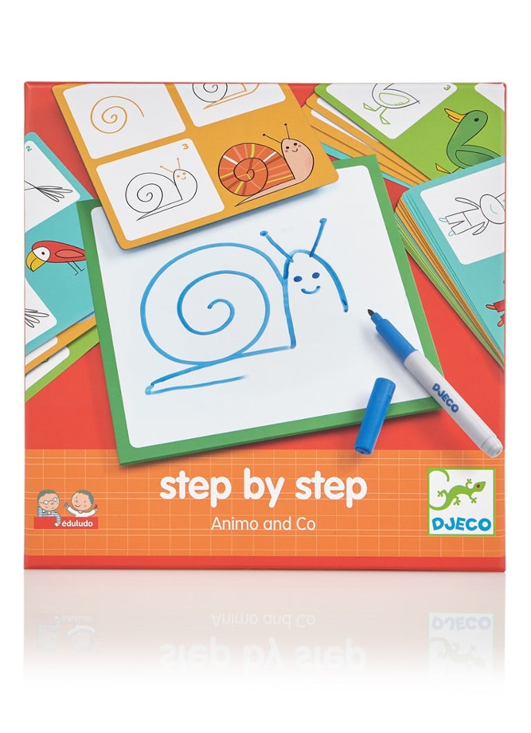 Djeco - Step by Step Animals and Co tekenspel - null