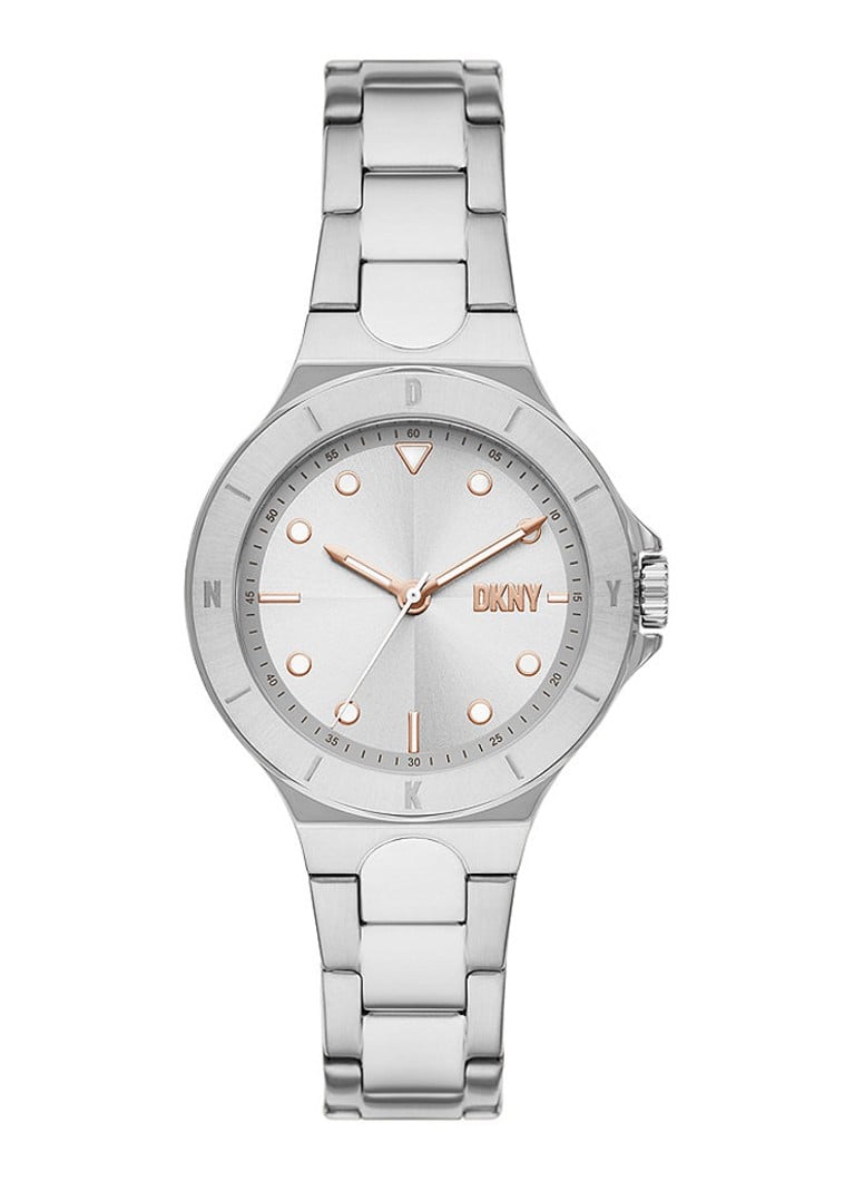 verraad Binnenshuis Kust DKNY Chambers horloge NY6641 • Zilver • de Bijenkorf