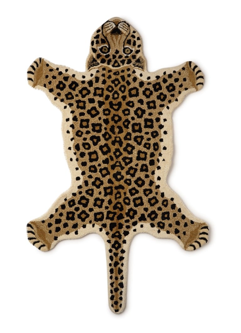 bouwer Praten bellen Doing Goods Loony Leopard vloerkleed 150 x 90 cm • Beige • de Bijenkorf