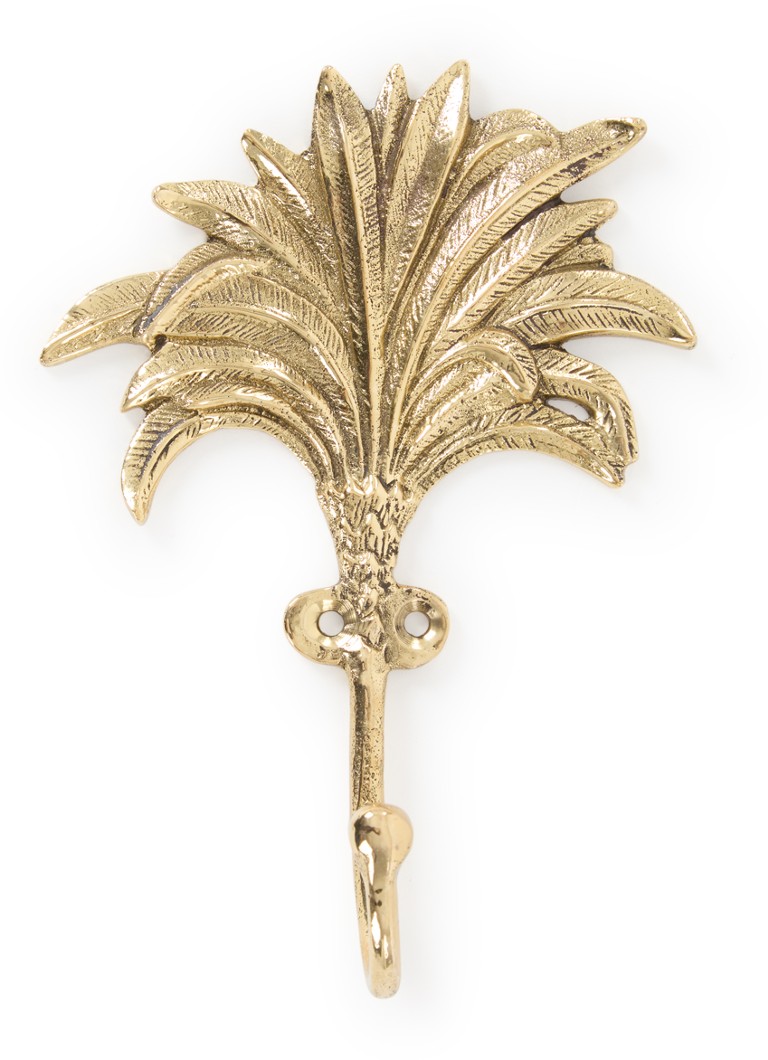 Doing Goods - Marlin Palm wandhaak 14,5 cm - Goud