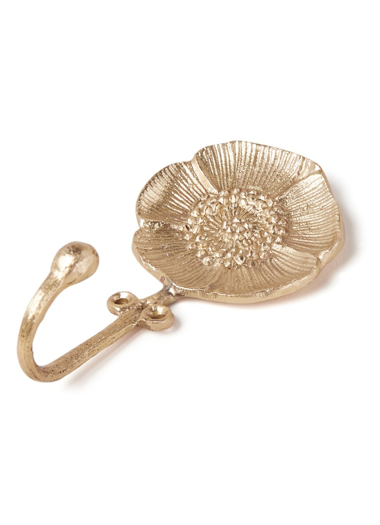 Doing Goods - Mia Poppy wandhaak 11 cm - Goud