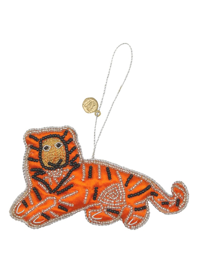 Doing Goods - Sleepy Tiger hanger 12 cm - Oranje