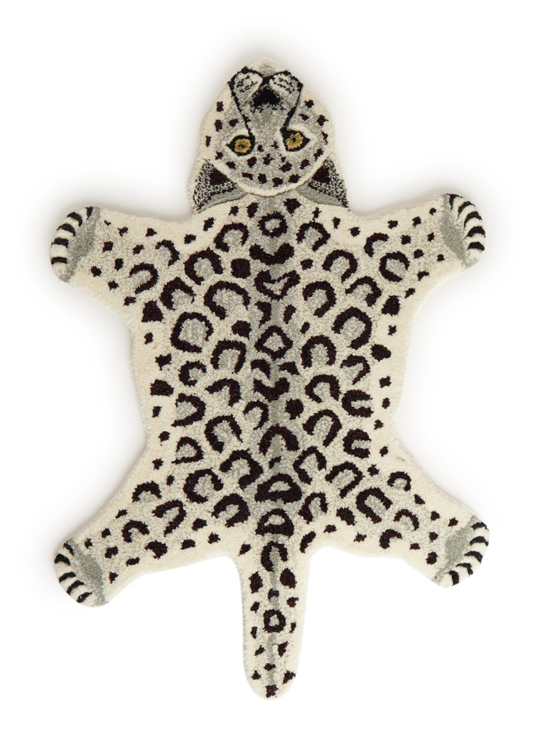 Doing Goods - Snowy Leopard vloerkleed 92 x 62 cm - Gebroken wit