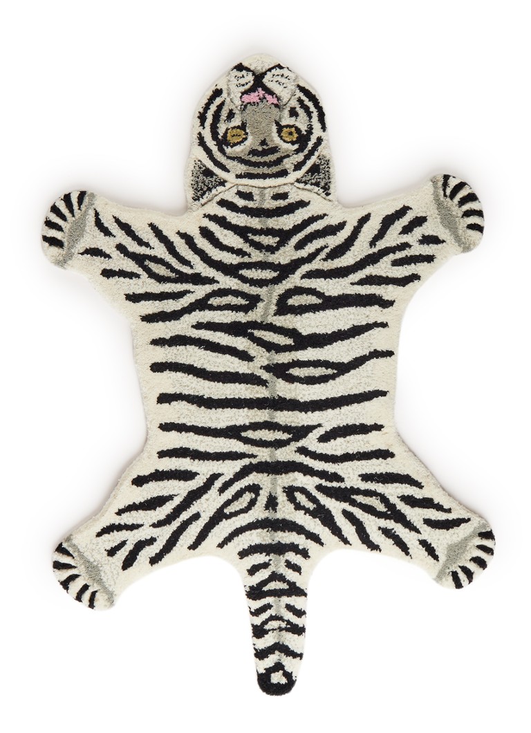 Doing Goods - Snowy Tiger Small vloerkleed 87 x 65 cm  - Gebroken wit