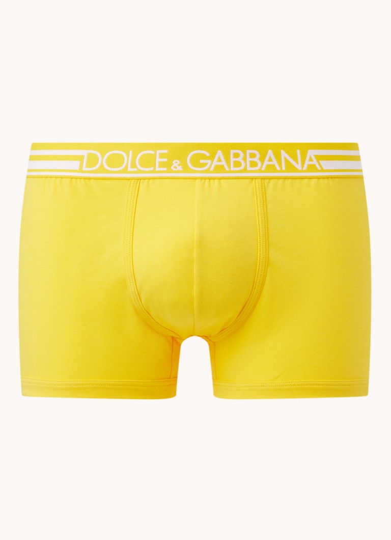 Dolce & Gabbana - Boxershort met logoband - Geel