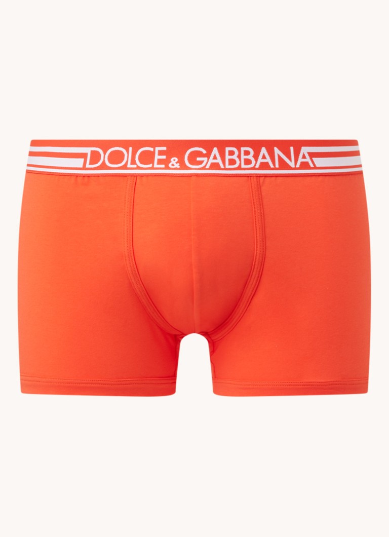 Dolce & Gabbana - Boxershort met logoband - Oranje