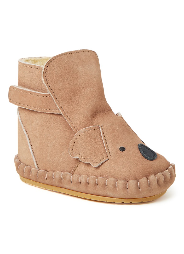 Donsje Amsterdam - Kapi Classic Lining Koala babyschoentje van leer - Lichtbruin