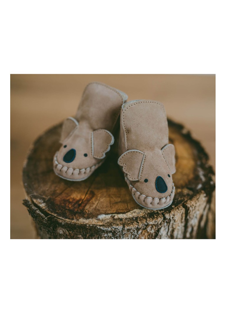 Kapi Classic Lining Koala babyschoentje van leer De Bijenkorf Kinderen Schoenen Pantoffels 