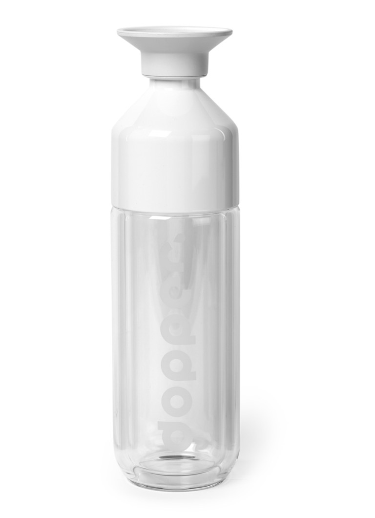 Dopper - Glass Insulated thermosfles 450 ml - Wit