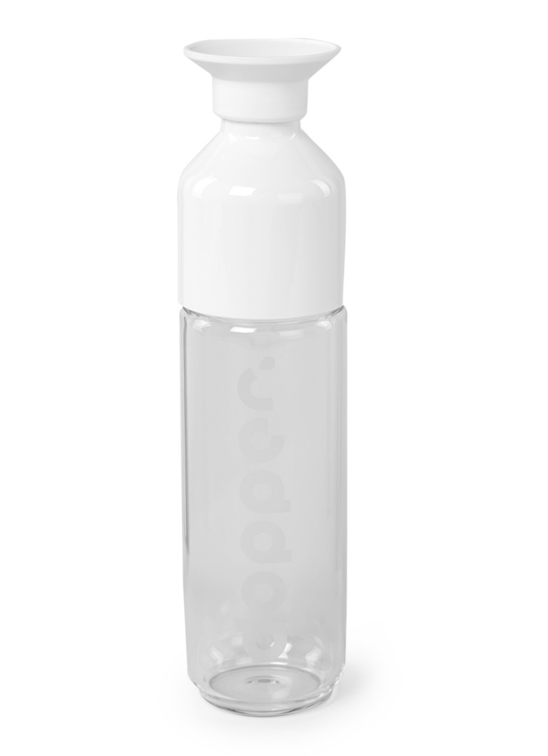 Dopper - Glass waterfles 400 ml - Wit
