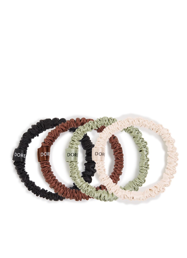 Dore & Rose - Premium Scrunchies van zijde - Nº 42 Sable Doré