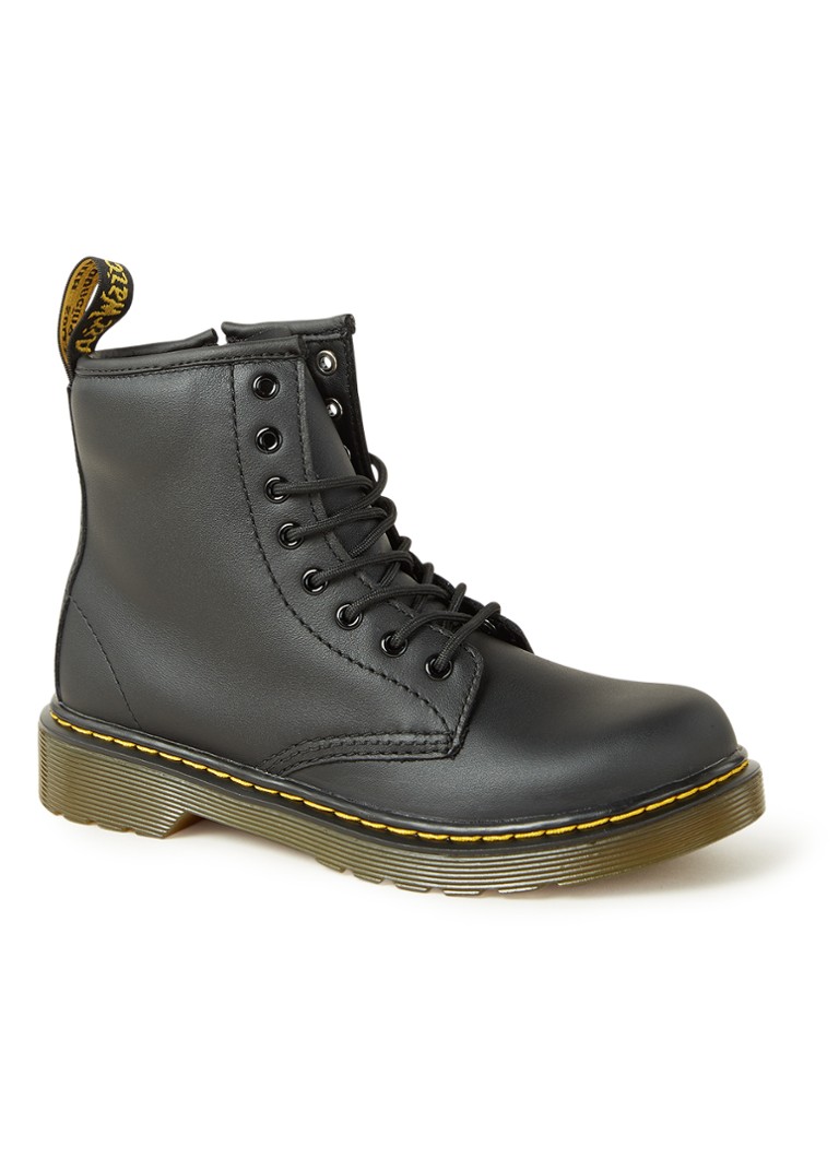 Dr. Martens 1460 Biker boot van leer • Zwart • de Bijenkorf