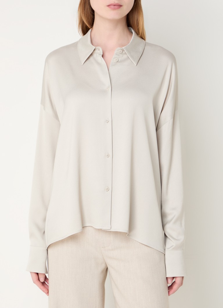 DRYKORN - Cloelia blouse van satijn - Beige