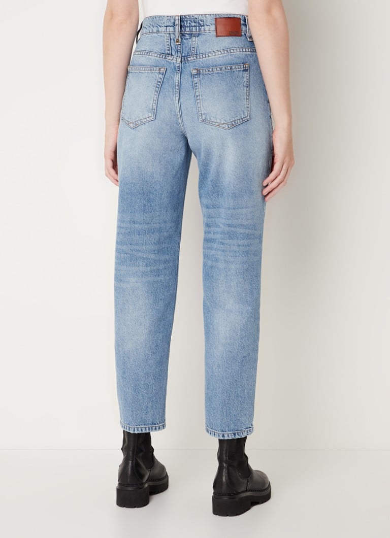 De Bijenkorf Dames Kleding Broeken & Jeans Jeans High Waisted Jeans Leo high waist tapered jeans met medium wassing 