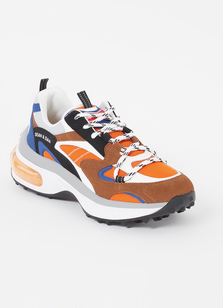 Dsquared2 Bubble sneaker met kalfsleren details • Oranje • de