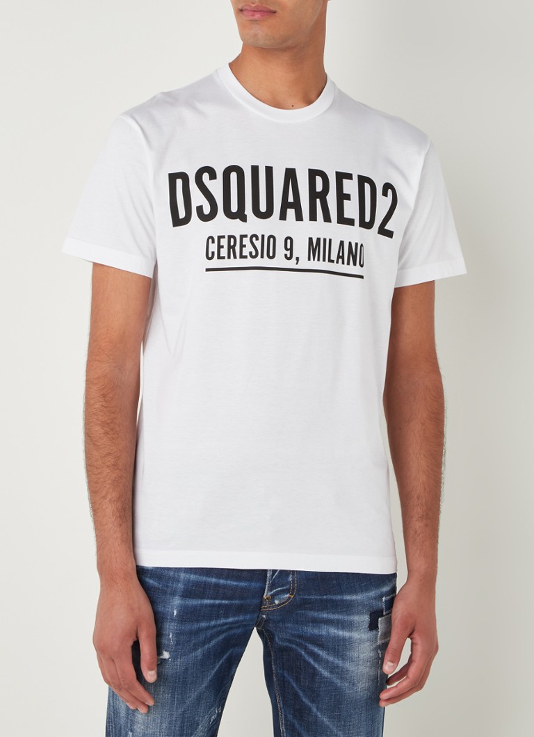 Vegetatie Oswald Ga naar het circuit Dsquared2 Ceresio 9 Cool T-shirt met logoprint • Wit • de Bijenkorf
