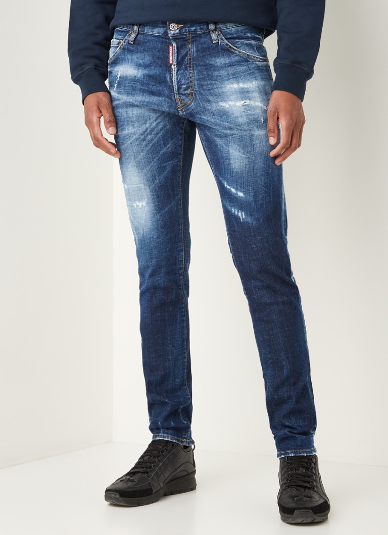 Allergisch gastvrouw Pech Dsquared2 Cool Guy slim fit jeans met medium wassing • Indigo • de Bijenkorf