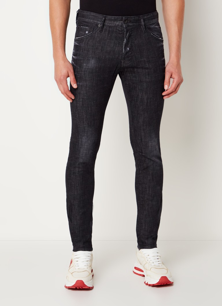 Dsquared2 Ibra Cool Guy slim fit jeans met gekleurde wassing • Zwart