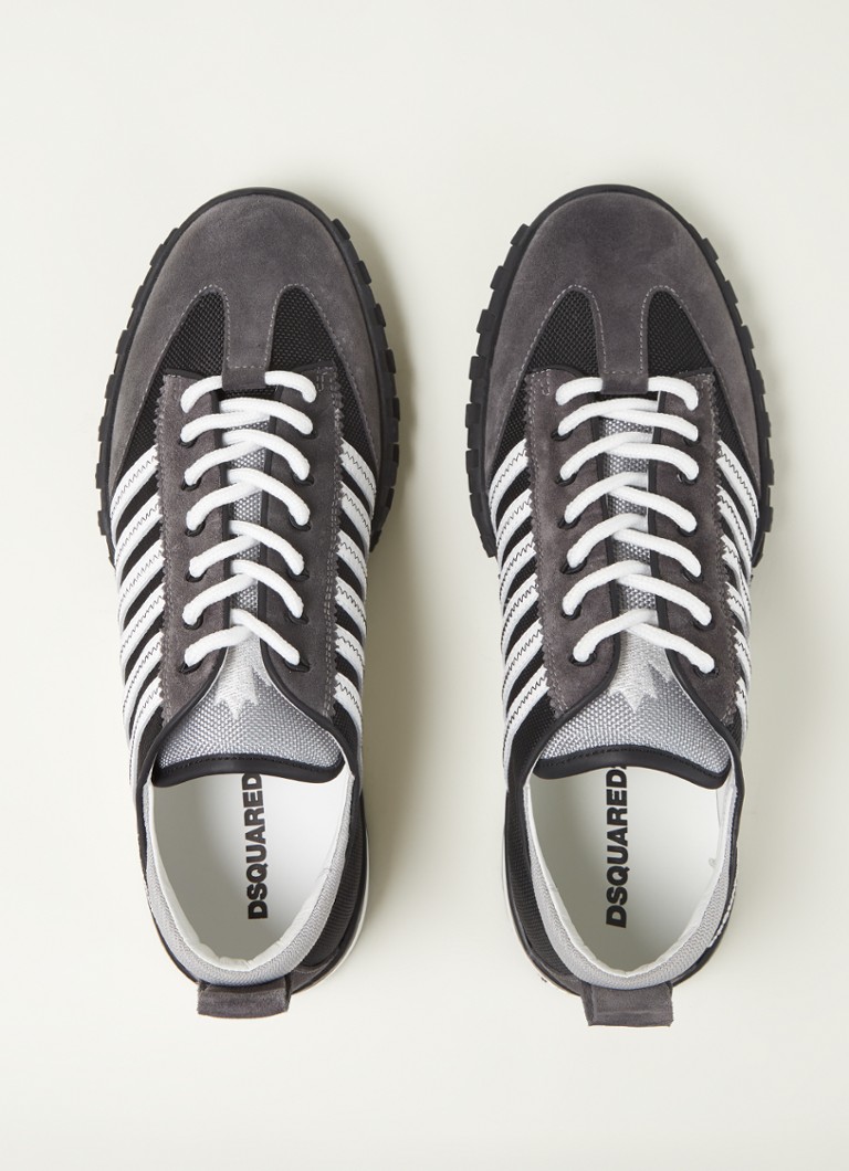 extase Barmhartig hek Dsquared2 Legend sneaker met kalfsleren details • Grijs • de Bijenkorf