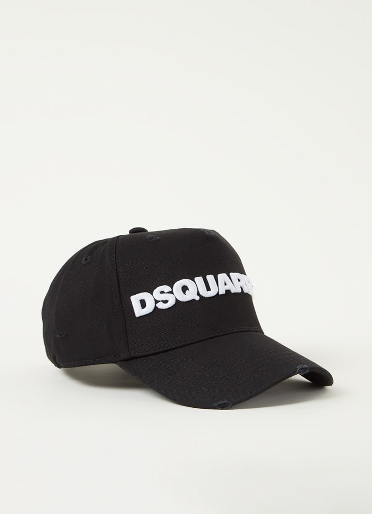 Dsquared2 - Pet met logoborduring - Zwart