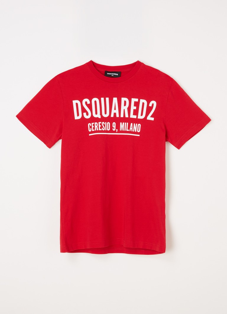 oppakken Vruchtbaar Intrekking Dsquared2 T-shirt met logoprint • Rood • de Bijenkorf