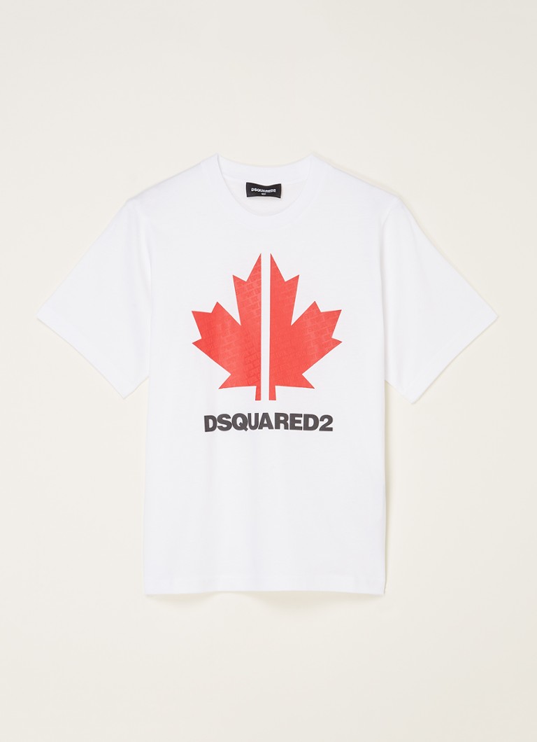 Dsquared2 - T-shirt met logoprint - Wit