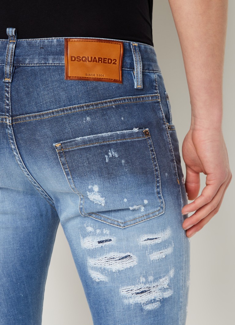 Verzorgen Onhandig Verschillende goederen Dsquared2 Twinky skinny fit cropped jeans met ripped details • Indigo • de  Bijenkorf