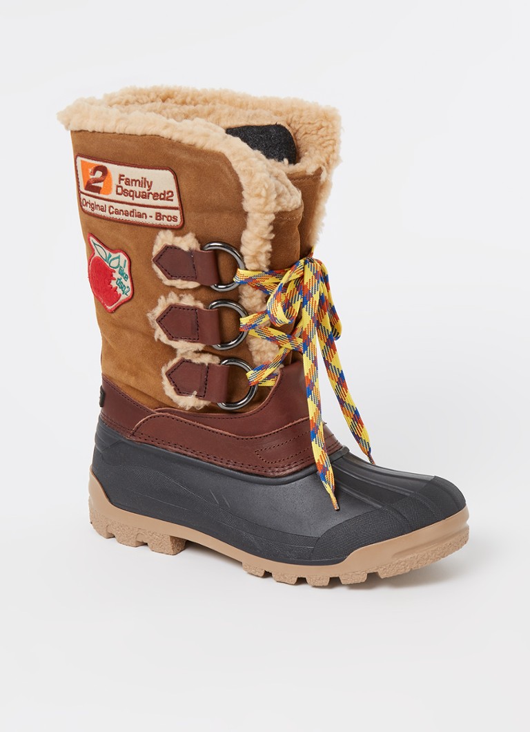 Welsprekend films Verrast Dsquared2 Wood Lover snowboot van suède met leren details • Donkerbruin • de Bijenkorf Welsprekend films Verrast Dsquared2 Wood Lover snowboot van suède met leren details • Donkerbruin • de Bijenkorf