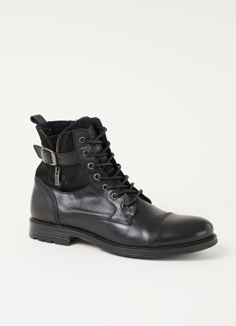 london square biker boot for women in brown