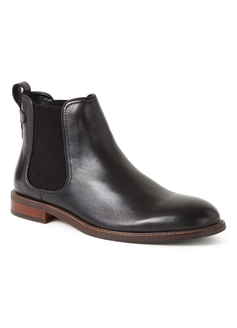 Dune London Character chelsea boot van leer • Zwart • de Bijenkorf