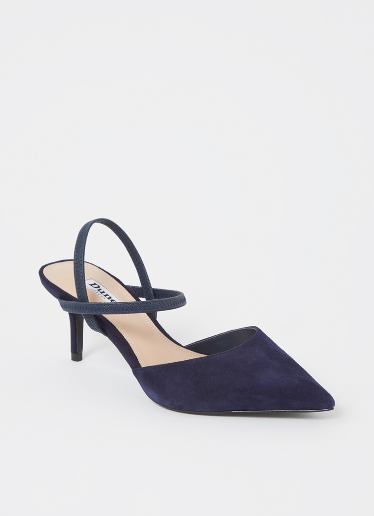 Dune London - Classical slingback met strass - Donkerblauw