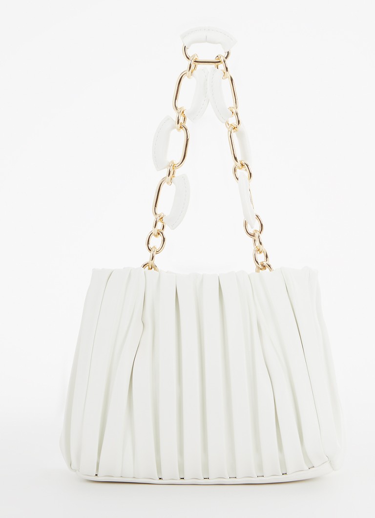 Dune London - Dinidominie schoudertas met metallic finish  - Ivoor