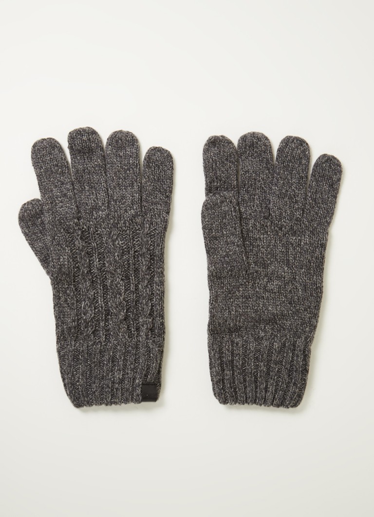 Dune London - Grofgebreide handschoenen - Grijs