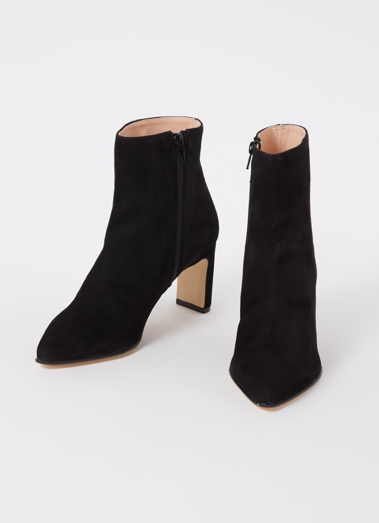 enkellaarsjes zwart suede
