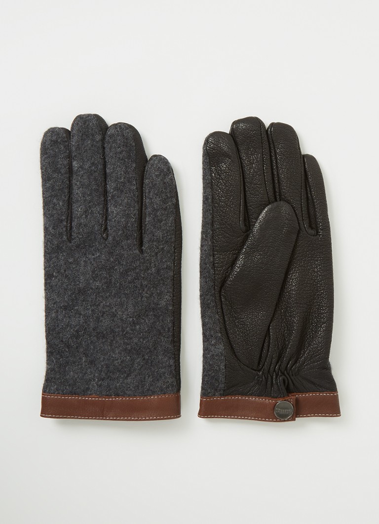 Dune London Ovenger handschoenen leer • Zwart • de Bijenkorf