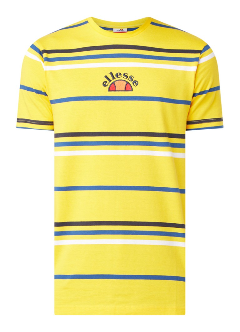 Verdienen daar ben ik het mee eens Toegepast ellesse Miniati T-shirt met streepprint • Geel • de Bijenkorf