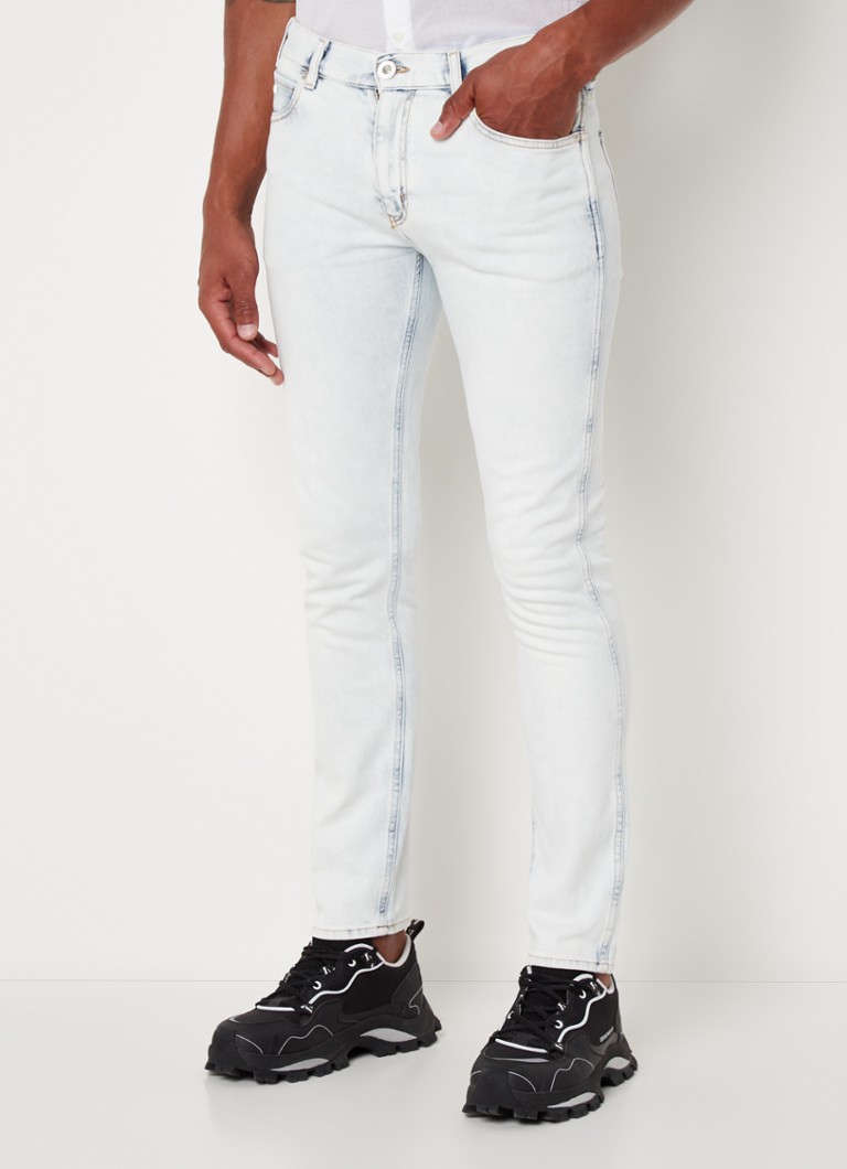 Emporio Armani 5 Pockets slim fit jeans met lichte wassing • Indigo de