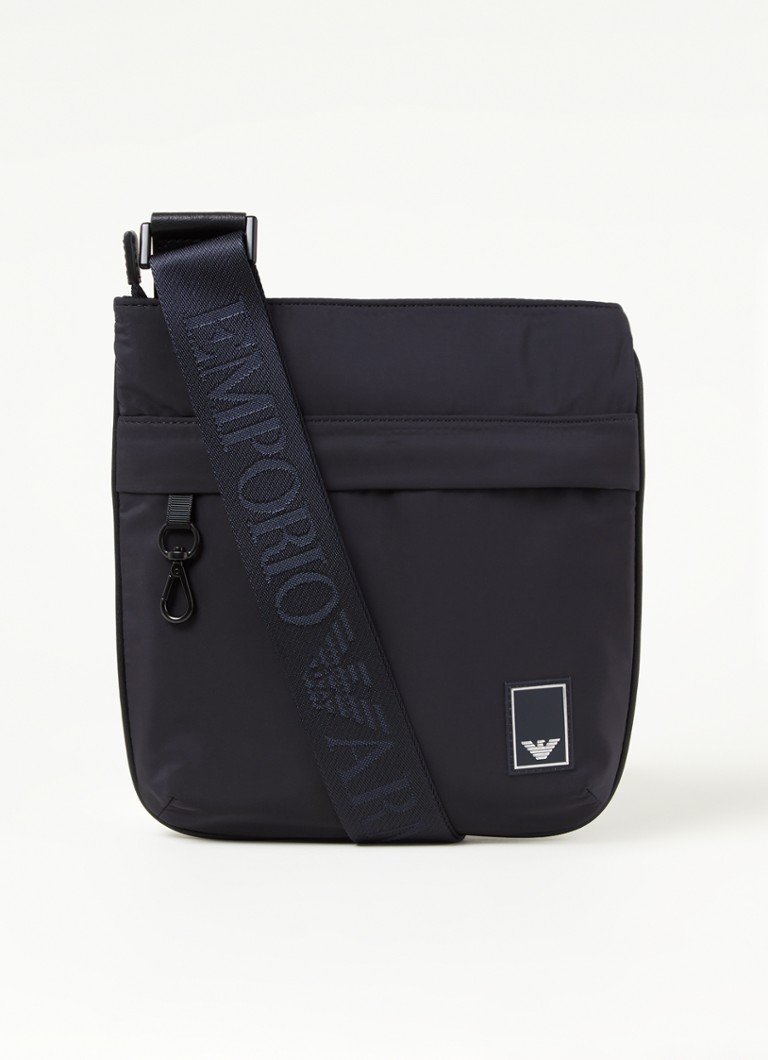 Emporio Armani Crossbodytas met logo patch • Donkerblauw • de Bijenkorf
