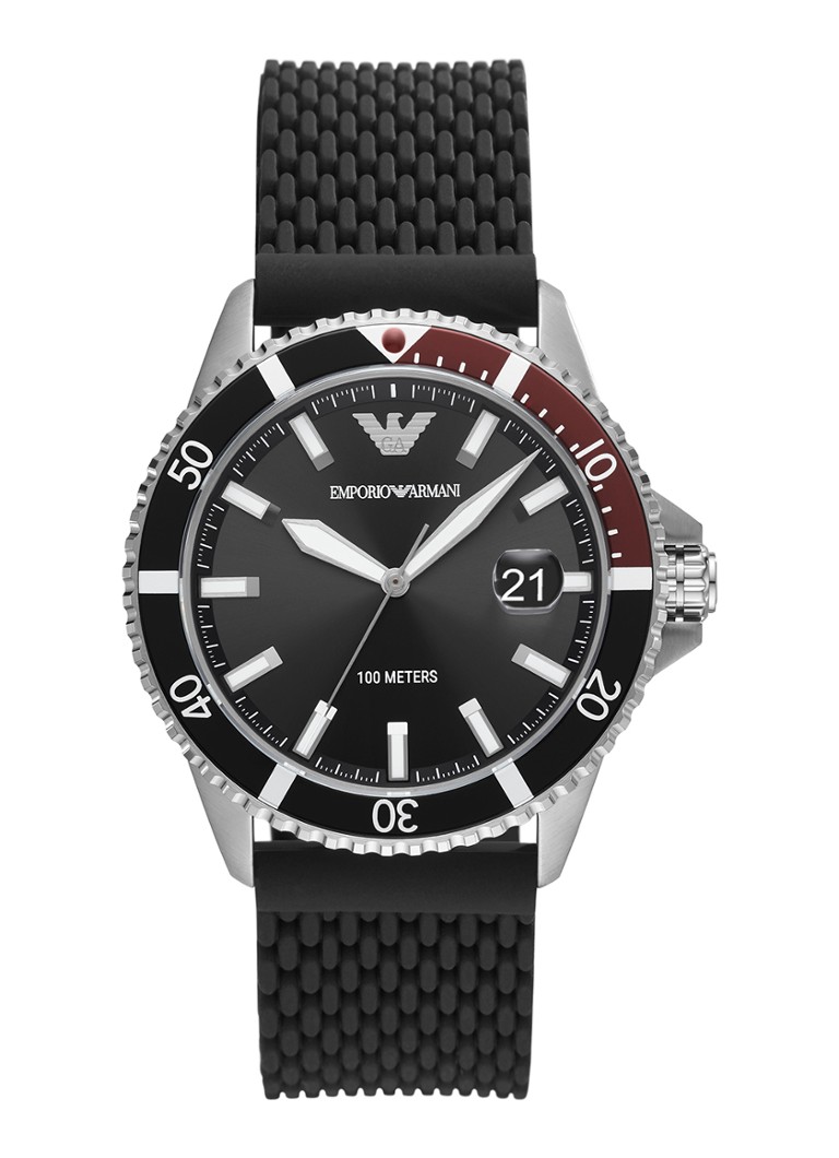 Heren Accessoires voor voor Horloges voor Emporio Armani Horloge Ar11341 in het Zwart voor heren 
