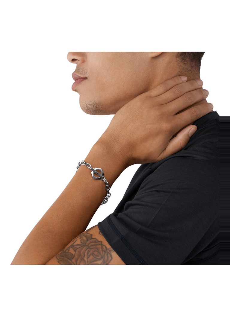 Let op Concentratie Missionaris Emporio Armani Klassiek armband met logo AXG0103040 • Zilver • de Bijenkorf Let op Concentratie Missionaris Emporio Armani Klassiek armband met logo AXG0103040 • Zilver • de Bijenkorf