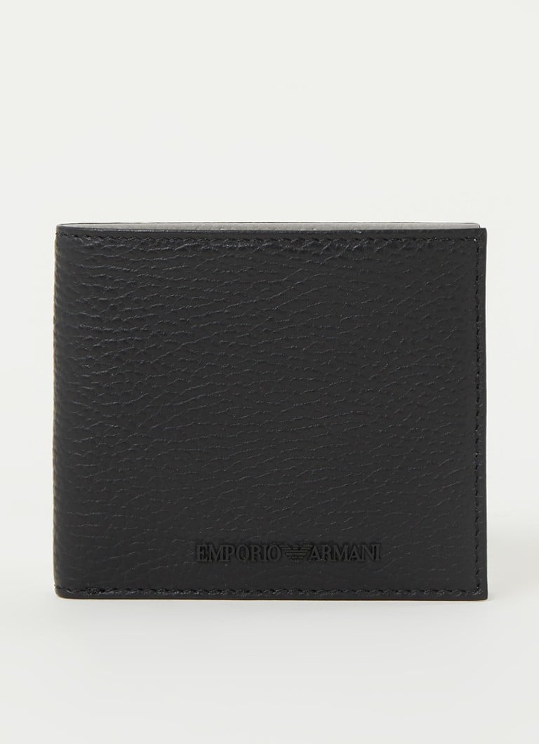 Emporio Armani - Portemonnee van leer - Zwart