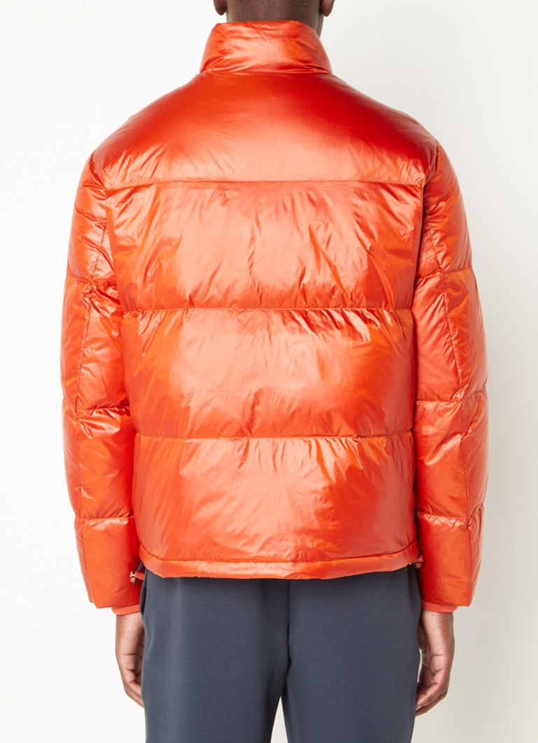 Emporio Armani Puffer jas met donsvulling en ritszakken • Oranje Bijenkorf