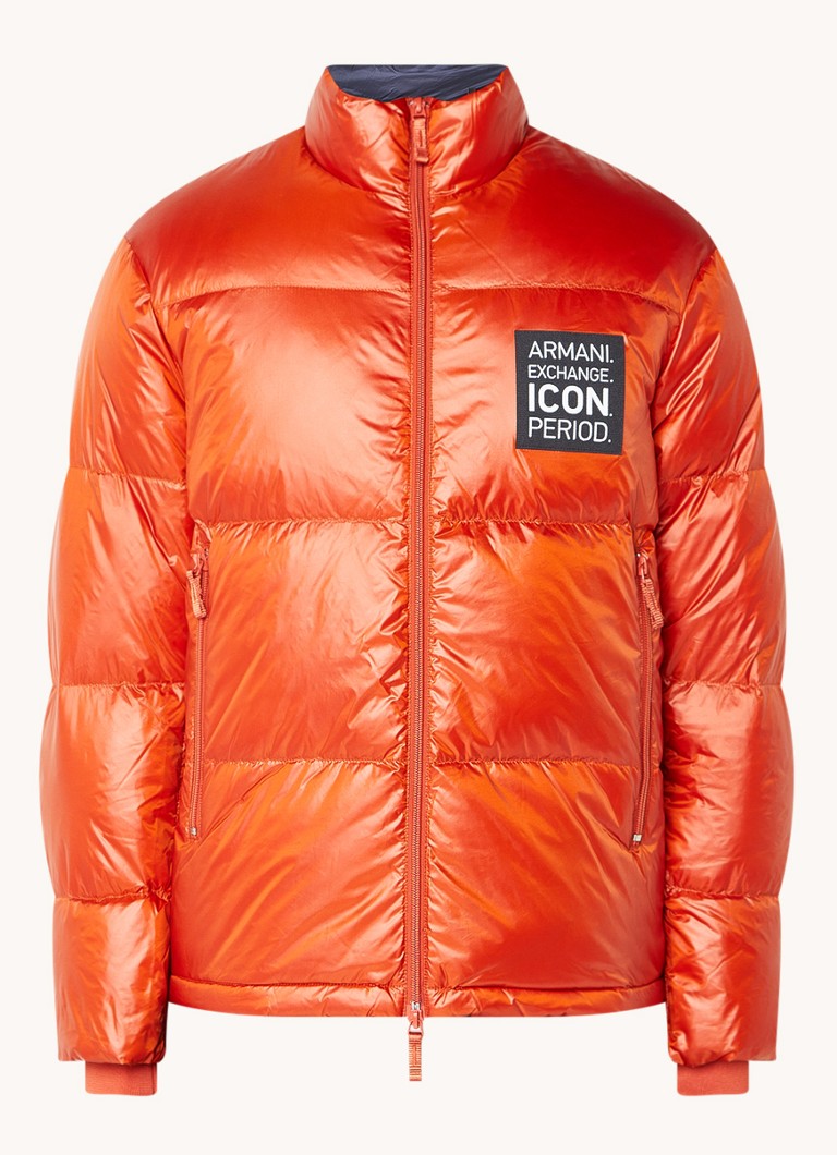 alleen Verkleuren salaris Emporio Armani Puffer jas met donsvulling en ritszakken • Oranje • de  Bijenkorf