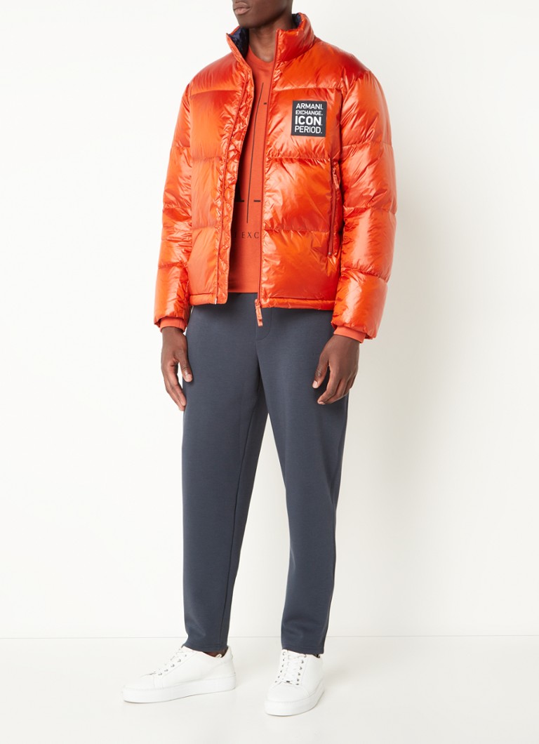 indruk Uitrusting zak Emporio Armani Puffer jas met donsvulling en ritszakken • Oranje • de  Bijenkorf