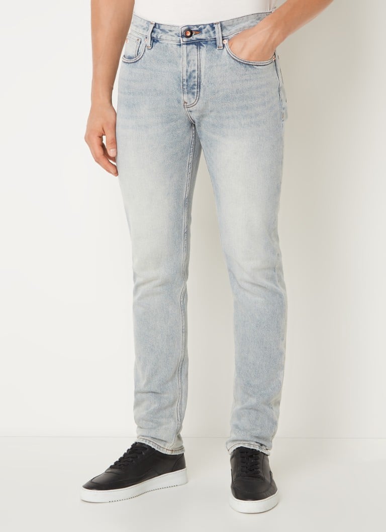 Emporio Armani Slim fit jeans met lichte wassing en stretch • Indigo ...