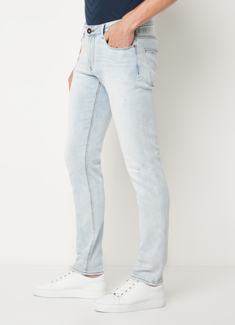 Armani Slim fit jeans met stretch Lichtblauw • Bijenkorf